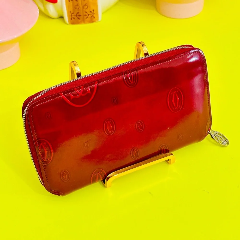 Cartier long zippy wallet patent leather - Picture 10 of 14